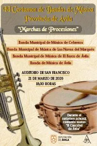 Cartel II Certamen de Música Provincia de Ávila