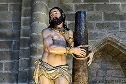 Jesús amarrado a la columna